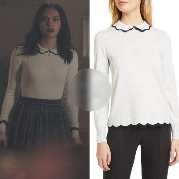 NWT TED BAKER Scalloped Layered Sweater - Picture 3 of 10